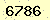 請輸入此驗證碼 : 6786