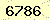 請輸入此驗證碼 : 6786