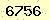 請輸入此驗證碼 : 6756