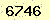 請輸入此驗證碼 : 6746