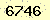 請輸入此驗證碼 : 6746