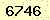 請輸入此驗證碼 : 6746