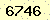請輸入此驗證碼 : 6746