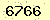請輸入此驗證碼 : 6766