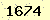 請輸入此驗證碼 : 1674