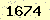請輸入此驗證碼 : 1674