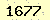 請輸入此驗證碼 : 1677
