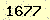 請輸入此驗證碼 : 1677