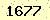 請輸入此驗證碼 : 1677
