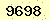 請輸入此驗證碼 : 9698