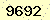 請輸入此驗證碼 : 9692