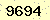 請輸入此驗證碼 : 9694