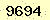 請輸入此驗證碼 : 9694