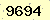 請輸入此驗證碼 : 9694