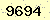請輸入此驗證碼 : 9694