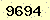 請輸入此驗證碼 : 9694