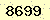 請輸入此驗證碼 : 8699