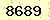 請輸入此驗證碼 : 8689