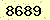 請輸入此驗證碼 : 8689