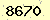 請輸入此驗證碼 : 8670