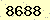 請輸入此驗證碼 : 8688