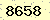 請輸入此驗證碼 : 8658