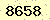 請輸入此驗證碼 : 8658