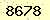 請輸入此驗證碼 : 8678