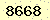 請輸入此驗證碼 : 8668