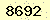 請輸入此驗證碼 : 8692
