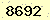 請輸入此驗證碼 : 8692