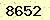 請輸入此驗證碼 : 8652