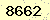 請輸入此驗證碼 : 8662