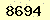 請輸入此驗證碼 : 8694