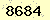請輸入此驗證碼 : 8684