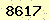 請輸入此驗證碼 : 8617