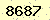 請輸入此驗證碼 : 8687