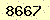 請輸入此驗證碼 : 8667