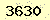 請輸入此驗證碼 : 3630