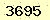 請輸入此驗證碼 : 3695