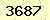 請輸入此驗證碼 : 3687