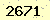 請輸入此驗證碼 : 2671