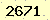 請輸入此驗證碼 : 2671