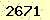 請輸入此驗證碼 : 2671