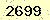 請輸入此驗證碼 : 2699