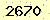 請輸入此驗證碼 : 2670