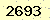 請輸入此驗證碼 : 2693