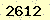請輸入此驗證碼 : 2612