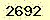 請輸入此驗證碼 : 2692