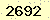 請輸入此驗證碼 : 2692